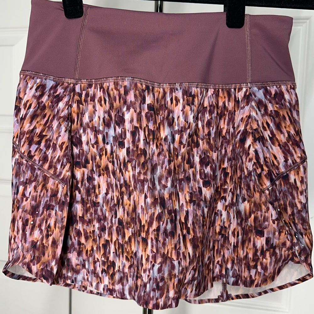 LIKE NEW Athleta Run With It 14” Multi-Color Workout Skort